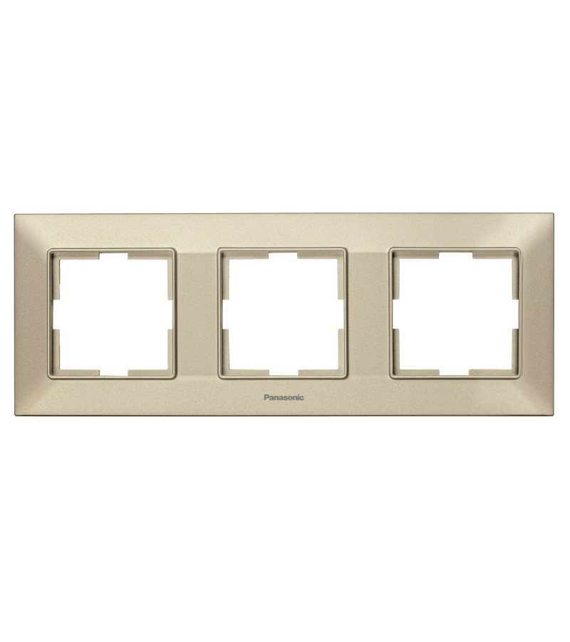 ჩამრთველ-როზეტის კანტი Arkadia Slim 3-ნი BRONZ WNTF08032BR-EU1 Panasonic — როზეტები და ჩამრთველები