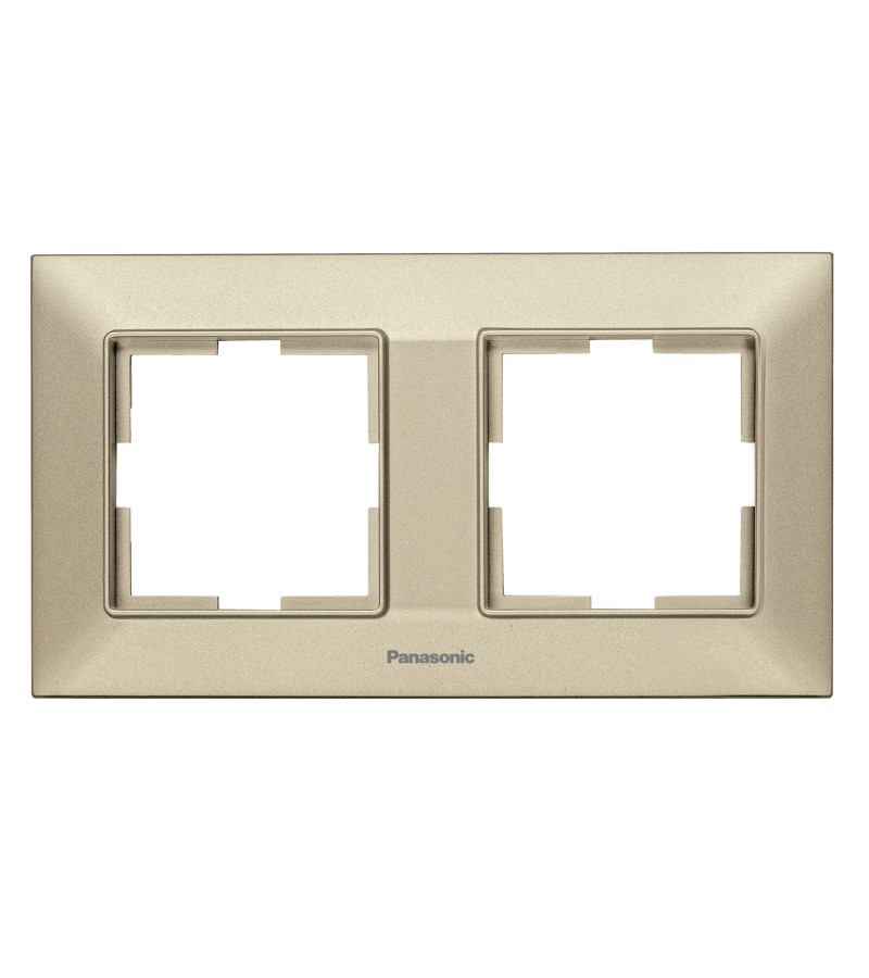 ჩამრთველ-როზეტის კანტი Arkadia Slim 2-ნი BRONZ WNTF08022BR-EU1 Panasonic — როზეტები და ჩამრთველები