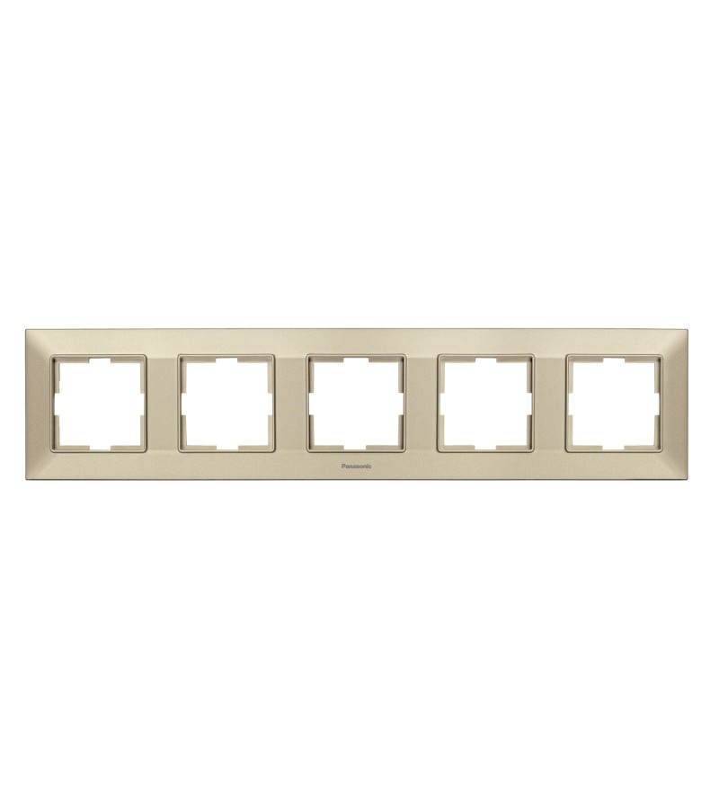 ჩამრთველ-როზეტის კანტი Arkadia Slim 5-ნი BRONZ WNTF08052BR-EU1 Panasonic — როზეტები და ჩამრთველები