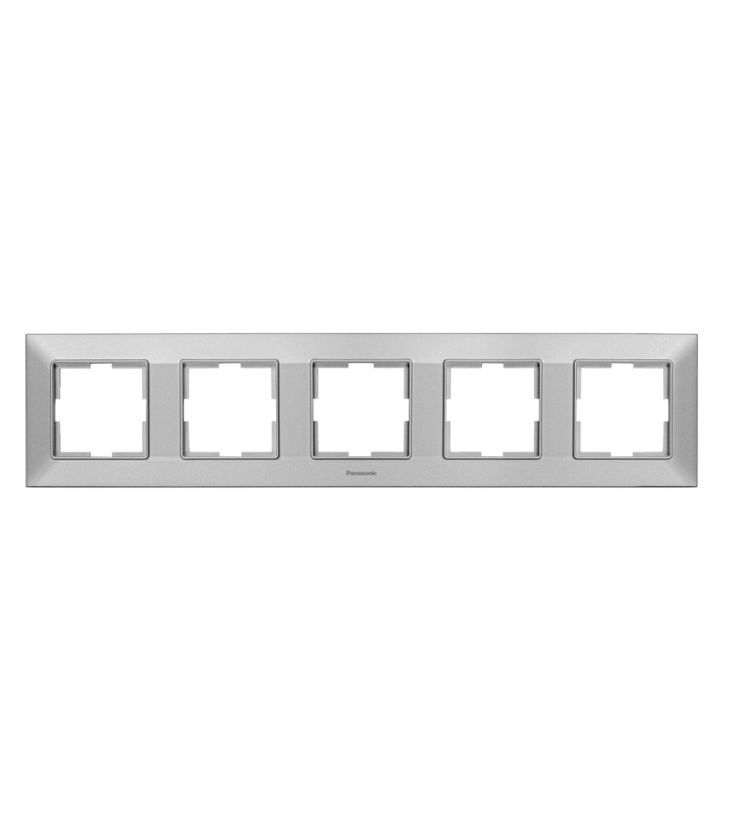 ჩამრთველ-როზეტის კანტი Arkadia Slim 5-ნი SILVER WNTF08052SL-EU1 Panasonic — როზეტები და ჩამრთველები