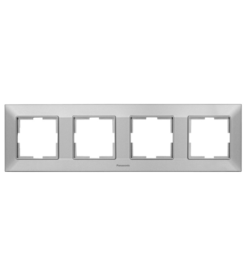 ჩამრთველ-როზეტის კანტი Arkadia Slim 4-ნი SILVER WNTF08042SL-EU1 Panasonic — როზეტები და ჩამრთველები