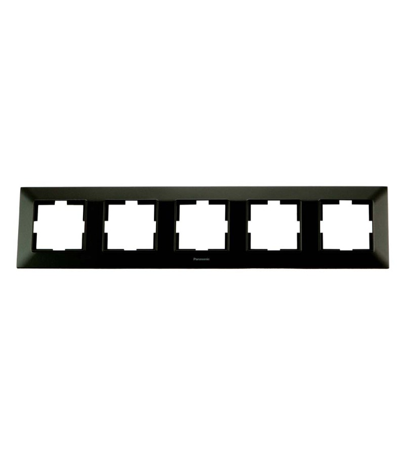 ჩამრთველ-როზეტის კანტი  Arkadia Slim 5-ნი  BLACK   WNTF08052BL-EU1 Panasonic — როზეტები და ჩამრთველები