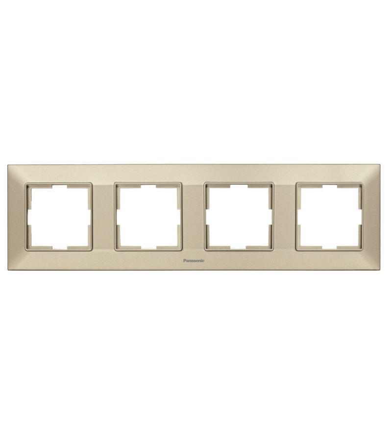 ჩამრთველ-როზეტის კანტი Arkadia Slim 4-ნი BRONZ WNTF08042BR-EU1 Panasonic — როზეტები და ჩამრთველები