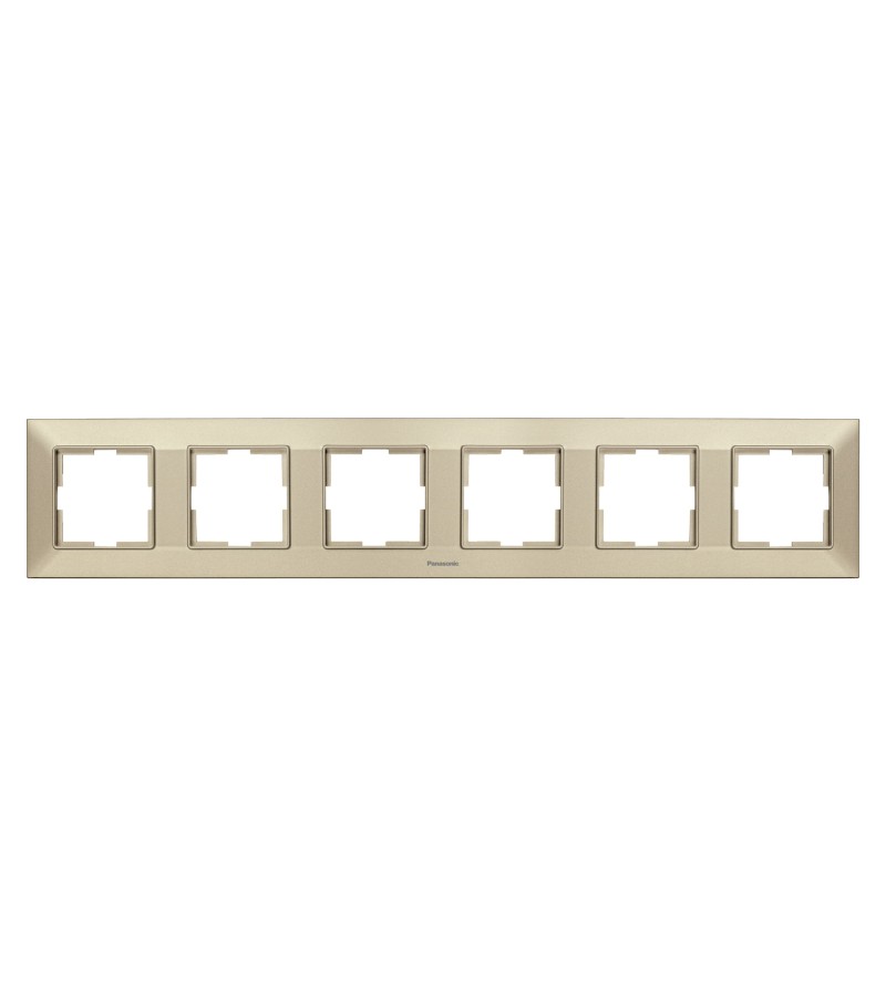 ჩამრთველ-როზეტის კანტი Arkadia Slim 6-ნი BRONZ WNTF08062BR-EU1 Panasonic — როზეტები და ჩამრთველები