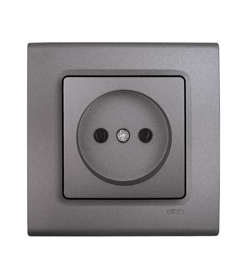 როზეტი  LINNERA GRANIT GRISI  #90402007-MD  VIKO by Panasonic — როზეტები და ჩამრთველები