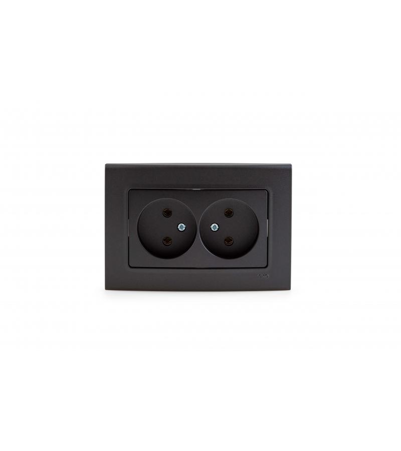 როზეტი 2-ნი LINNERA LIFE GECE #90404055-MD VIKO by Panasonic — როზეტები და ჩამრთველები