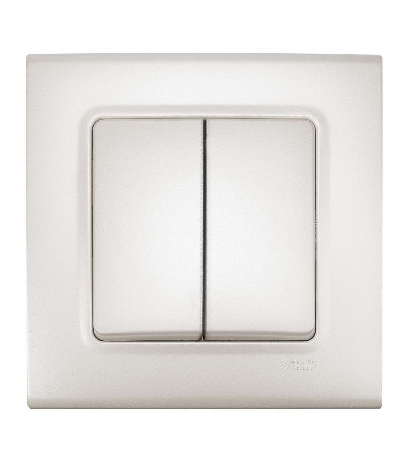 გადამრთველი 2-ნი LINNERA LIFE SEDEF BEYAZ #90403002-MD VIKO by Panasonic — როზეტები და ჩამრთველები