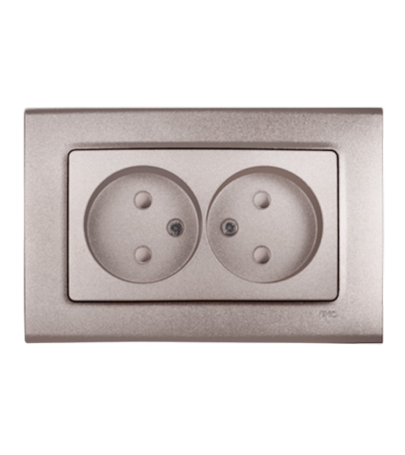 როზეტი LINNERA LIFE BRONZ 2-ნი 90406055 Panasonic — როზეტები და ჩამრთველები