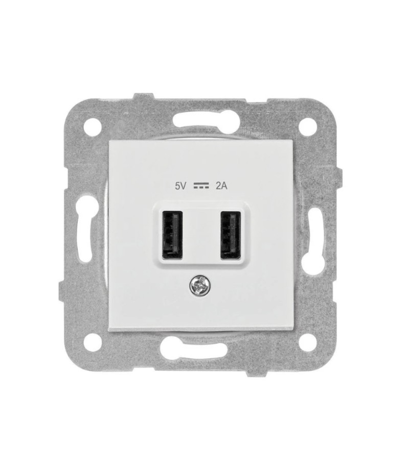 როზეტია მექანიძმი USB VIKO Karre 5V-2A  #90967301  დამიწებით კრემი — როზეტები და ჩამრთველები