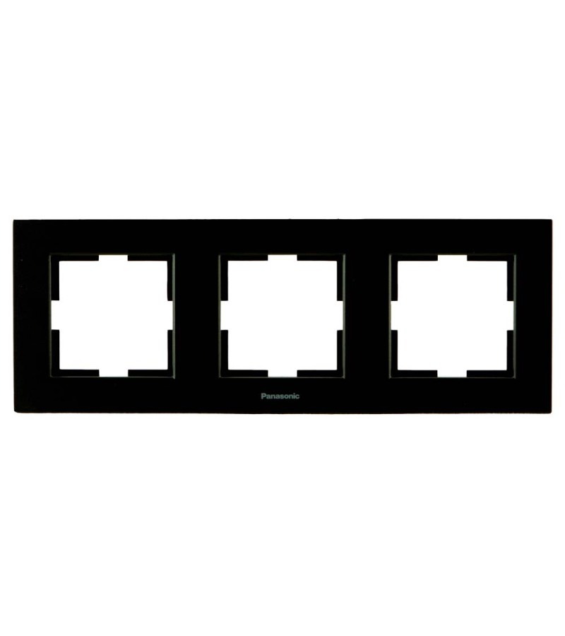 ჩამრთველ-როზეტის კანტი KARRE PLUS 55 3-ნი შავი WDTF18032BL-AMEA Panasonic — როზეტები და ჩამრთველები