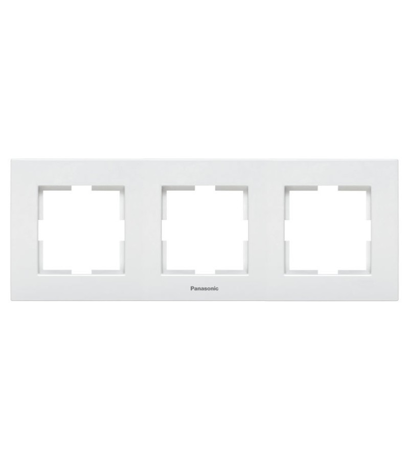 ჩამრთველ-როზეტის კანტი KARRE PLUS 55 3-ნი თეთრი WDTF18032WH-AMEA Panasonic — როზეტები და ჩამრთველები