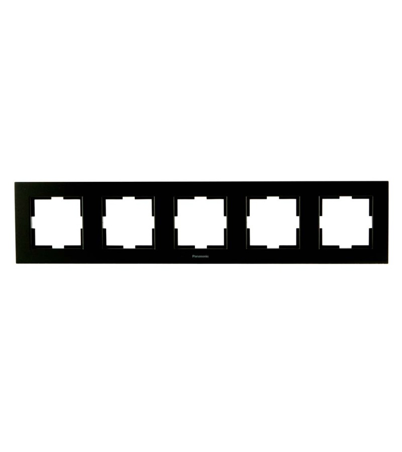 ჩამრთველ-როზეტის კანტი KARRE PLUS 55 5-ნი შავი WDTF18052BL-AMEA Panasonic — როზეტები და ჩამრთველები