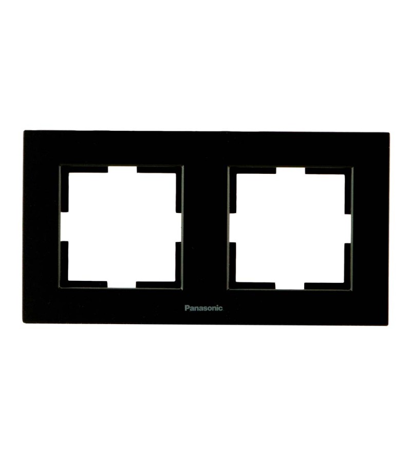 ჩამრთველ-როზეტის კანტი KARRE PLUS 55 2-ნი შავი WDTF18022BL-AMEA Panasonic — როზეტები და ჩამრთველები