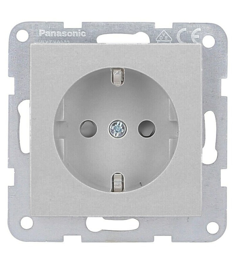 როზეტის მექანიზმი   KARRE PLUS 55  ვერცხლისფერი  WDTT02012SL-EU1  Panasonic — როზეტები და ჩამრთველები