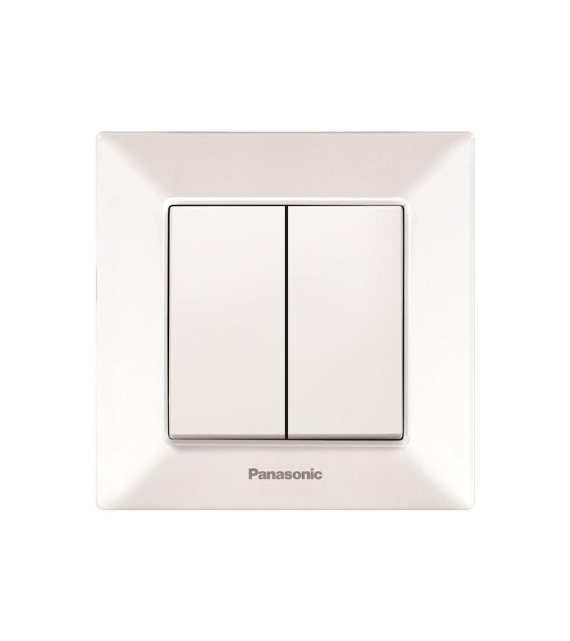 გადამრთველი PANASONIC ARKEDIA SLIM 2-ნი თეთრი — როზეტები და ჩამრთველები