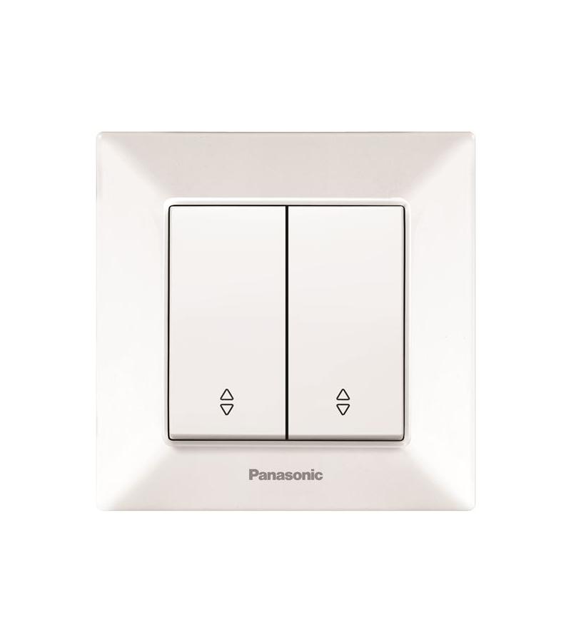 გადამრთველი PANASONIC ARKEDIA SLIM რევერსით 2-ნი თეთრი — როზეტები და ჩამრთველები