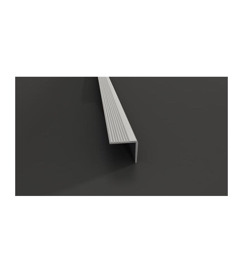 L კიბის საფეხურის კანტი ალუმინის SMT-1175 10X24 2,7მ მატოვი მწარ. SAMET — ალუმინის პროფილები
