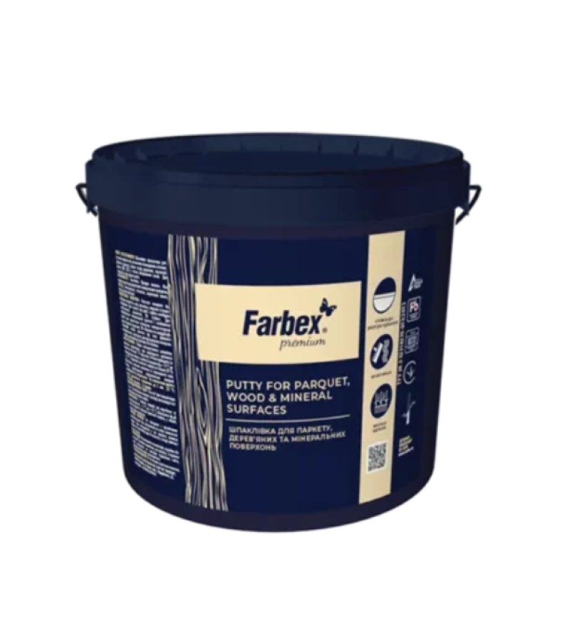 ფითხი პარკეტის -ხის და მინერ. ზედაპირის TM FARBEX сосна 0.35კგ. — მზა ფითხი
