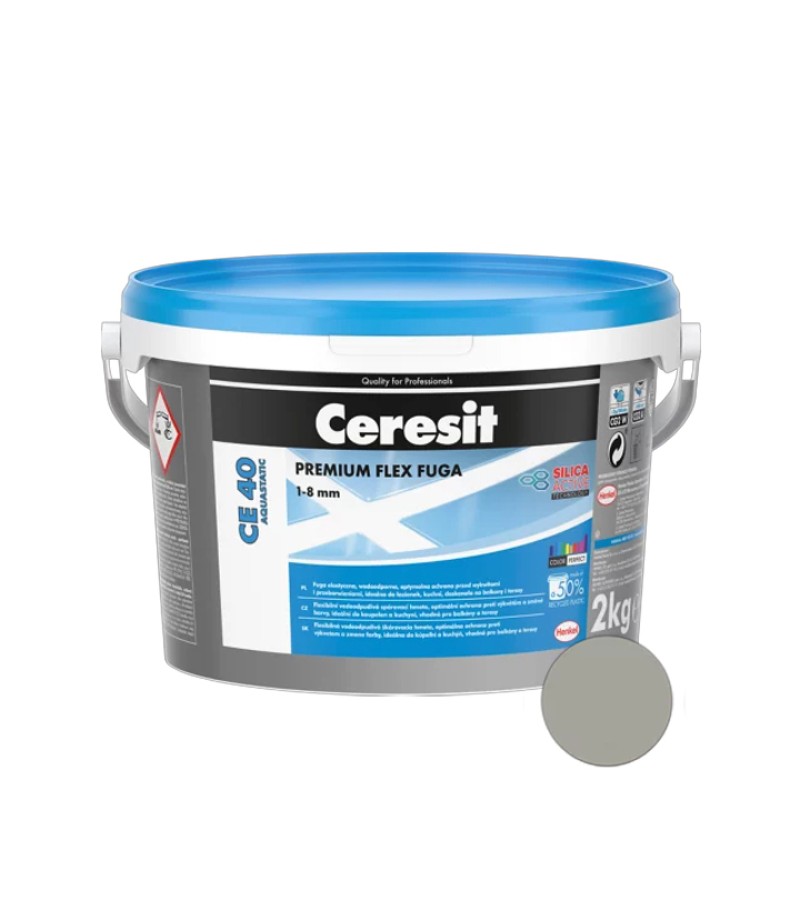 ფუგა ნაცრისფერი 2 კგ CERESIT CE-40 — ფუგა