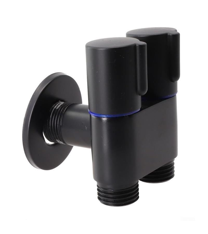 ვინტილი 2ნი 1/2*1/2 შავი VT-7025BK მწარ. LEOMIX — ვინტილი