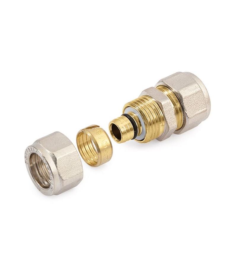 გადამყვანი თითბერის 20-16 სისტემა Compr. GENERAL FITTINGS ITALY — ფიტინგები