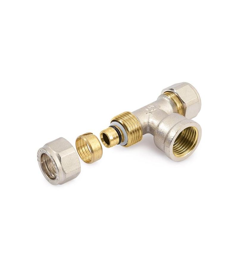 სამკაპი თითბერის შიგა ხრახ. 16x1/2  სისტემა Compr.  GENERAL FITTINGS  ITALY — ფიტინგები