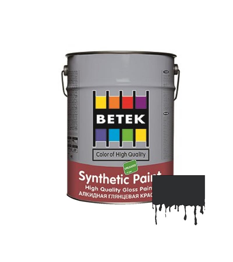 საღებავი Betek Synth. Paint 0.75ლტ #25 Black — ზეთის საღებავი