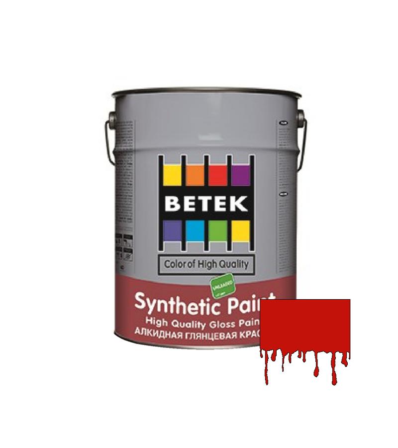 საღებავი Betek Synth. Paint 0.75ლტ #13 RED — ზეთის საღებავი
