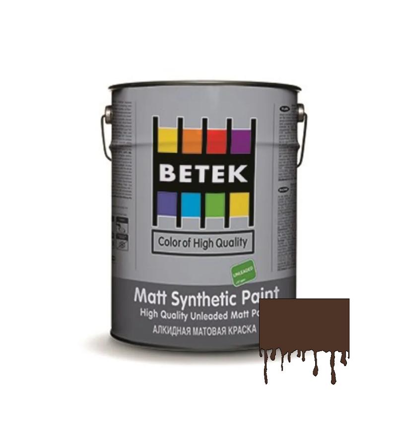 საღებავი Betek Matt Synth. Paint  0.75ლტ  #07  D.Brown — ზეთის საღებავი