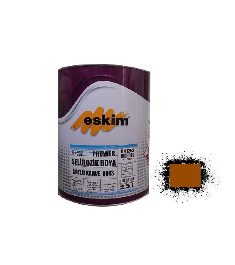 საღებავი Eskim Cellulozik Paint (8011) ყავისფერი 2.5ლტ — ზეთის საღებავი