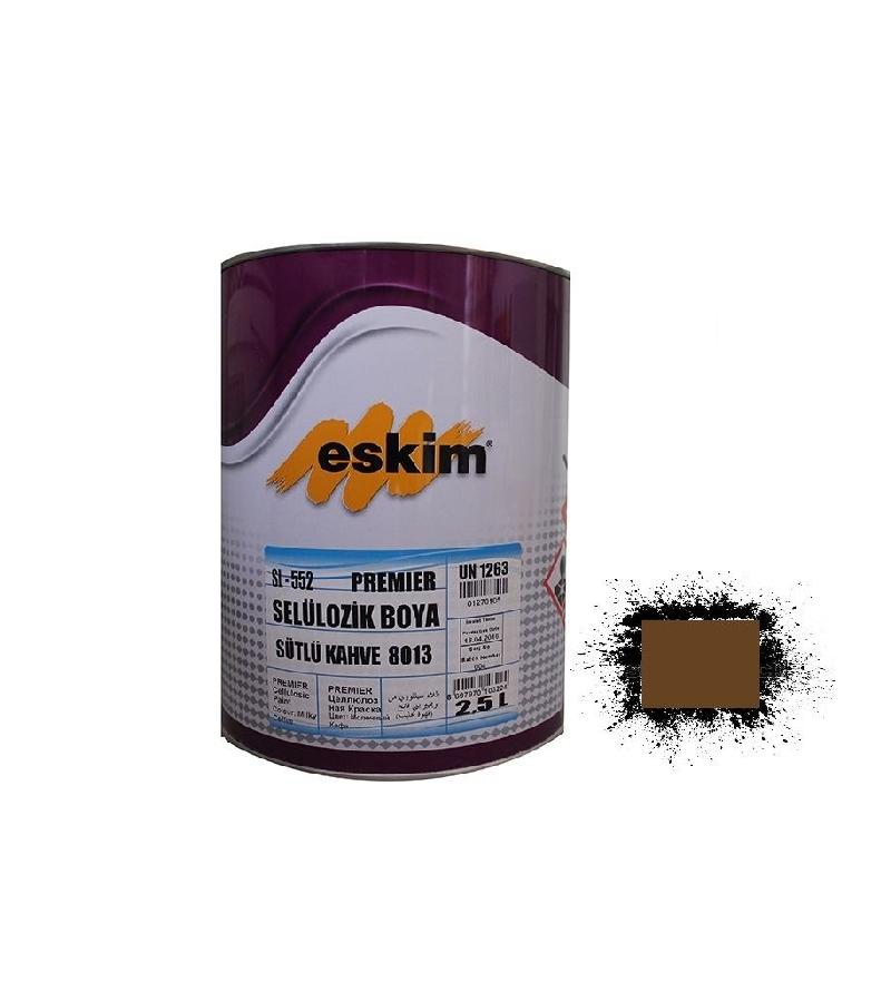 საღებავი Eskim Cellulozik Paint (8012) მუქი ყავისფერი 0.75ლტ — ზეთის საღებავი