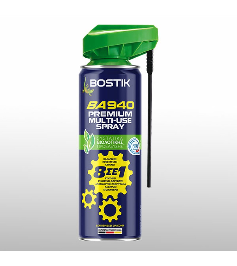 მულტიფუნქციური სპრეი BA940 Premium 300მლ. BOSTIK — სპრეი საღებავი