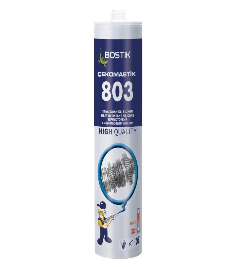 სილიკონი ცეცხლგამძლე  Cekomastik 803  წითელი  45 გრ  BOSTIK — სილიკონი და ჰერმეტკი