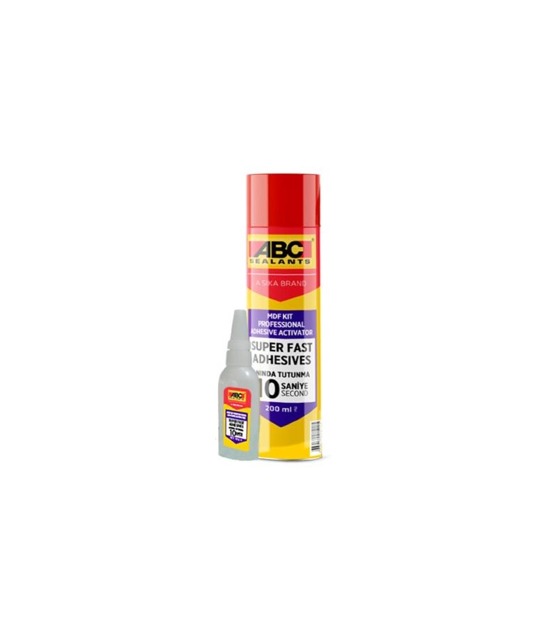 MDF KIT წებო ორკომპონენტიანი 200მლ + 50გრ ABC SEALANTS — წებო