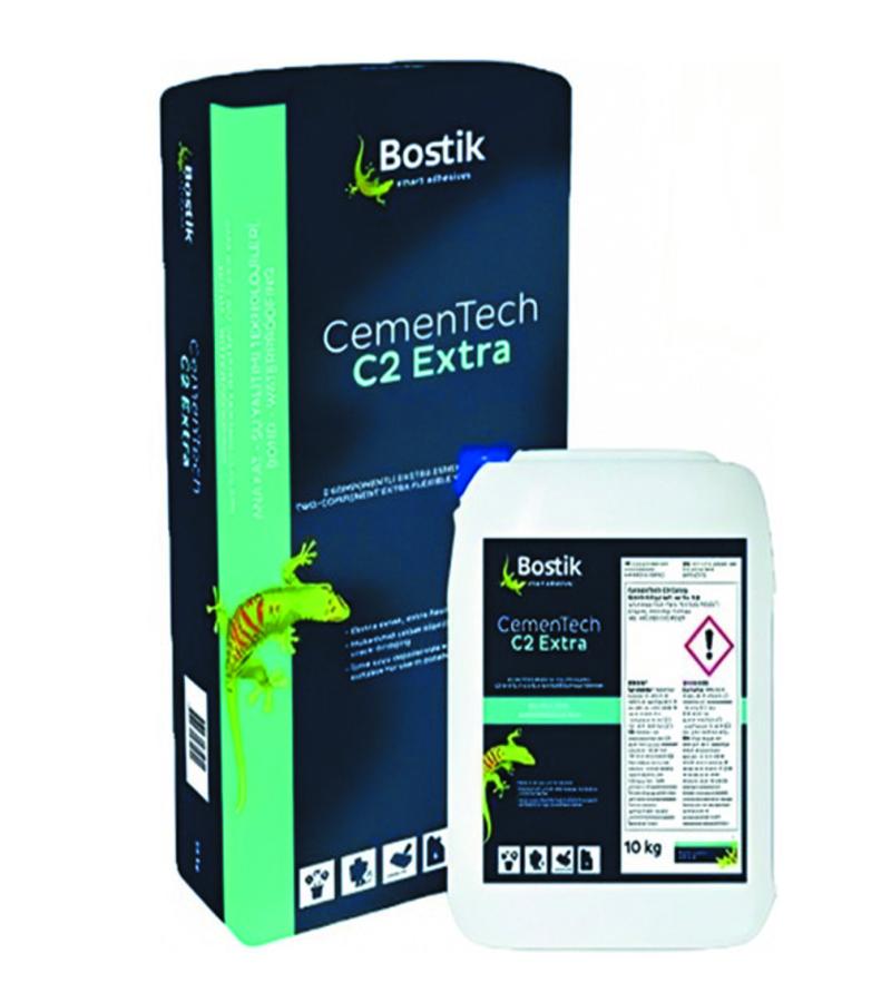 წყალდამცავი შემადგენლობა CemenTech C2 EXTRA . A+B  კომპ.  (20კგ+10კგ)  30კგ     BOSTIK — თხევადი ჰიდროიზოლაცია