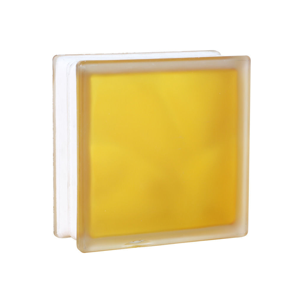 მინა ბლოკი ყვითელი JH066 (Misty In-colored Yellow) — მინა-ბლოკი