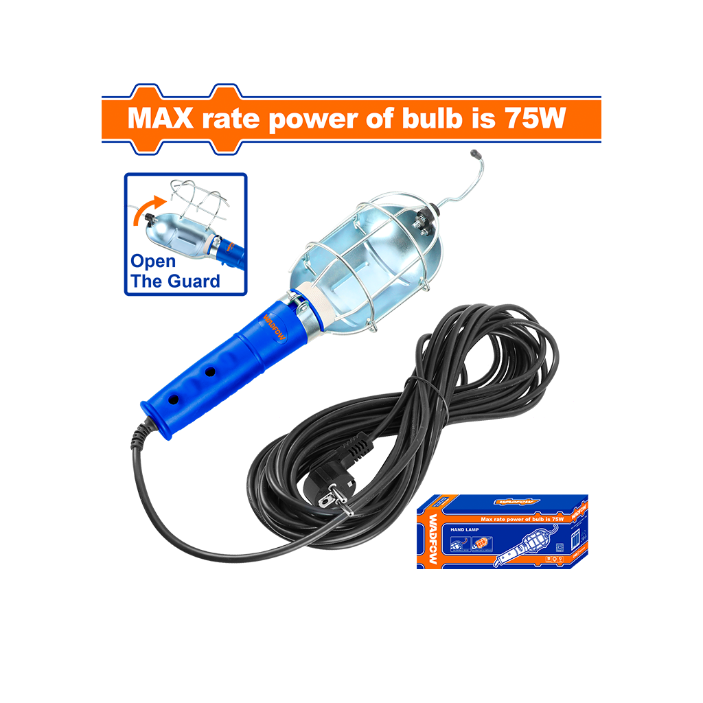 ელექტრო დამაგრძელებელი ნათურა ხელის 75 W (WFL30001) WADFOW — ნათურა და ვაზნა