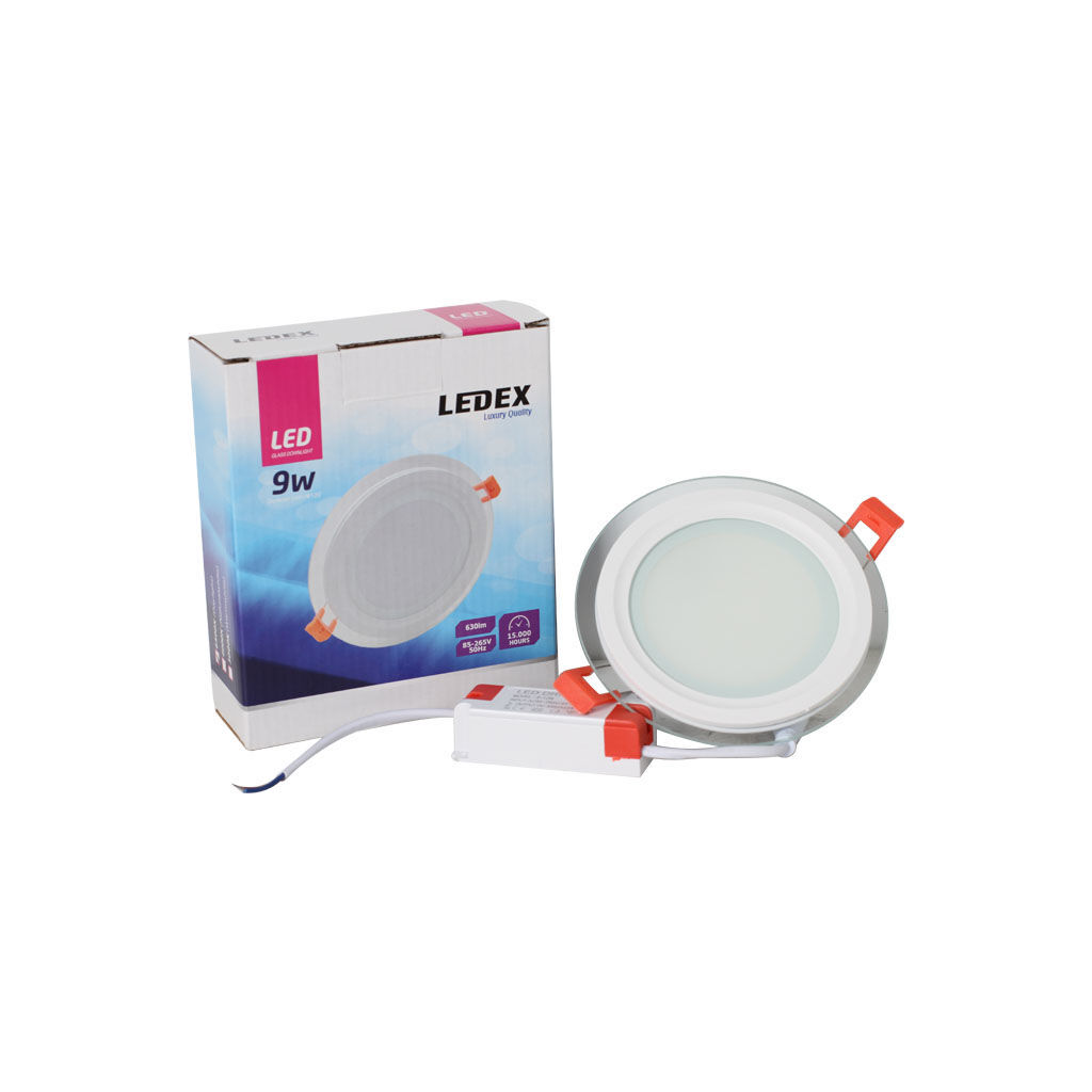 LED პანელური სანათი მრგვალი 9w 6500K — LED განათება