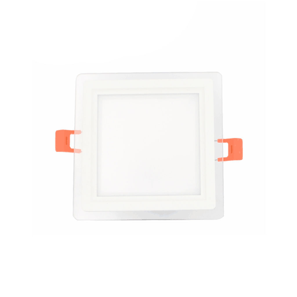 LED პანელური სანათი შუშის ოთხკუთხედი 12w 6500K — LED განათება