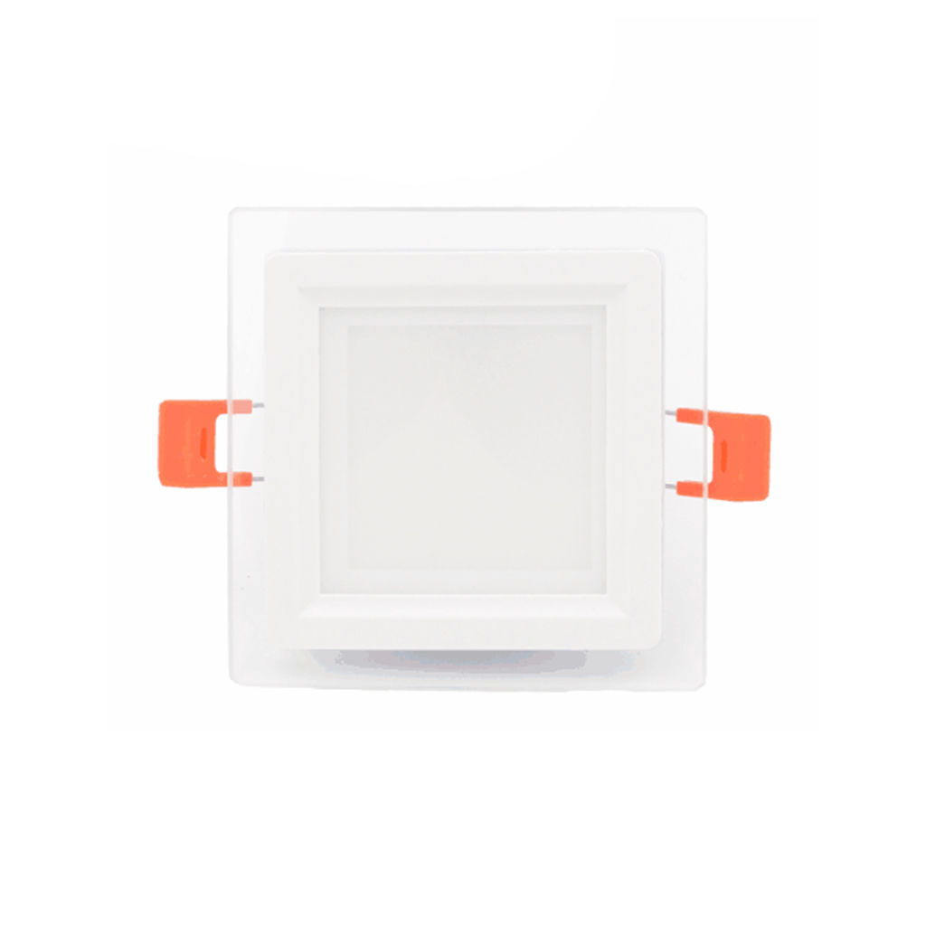 LED პანელური სანათი შუშის ოთხკუთხედი 6w 6500K — LED განათება