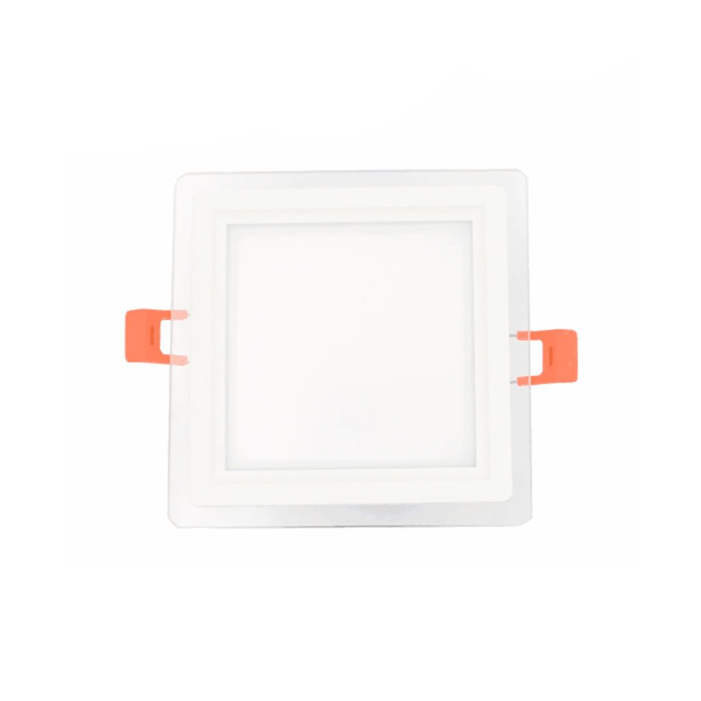 LED პანელური სანათი შუშის ოთხკუთხედი 9w 6500K — LED განათება