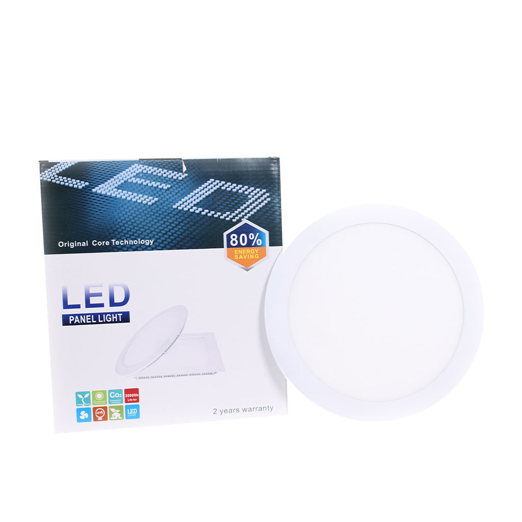 LED პანელური სანათი მრგვალი 12W 3000K LINUS — LED განათება