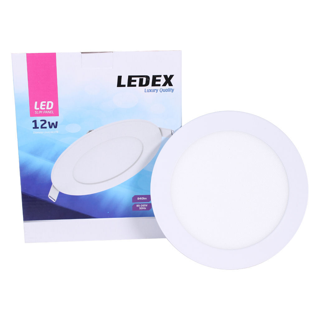 LED პანელური სანათი მრგვალი 12w 4000K LINUS — LED განათება