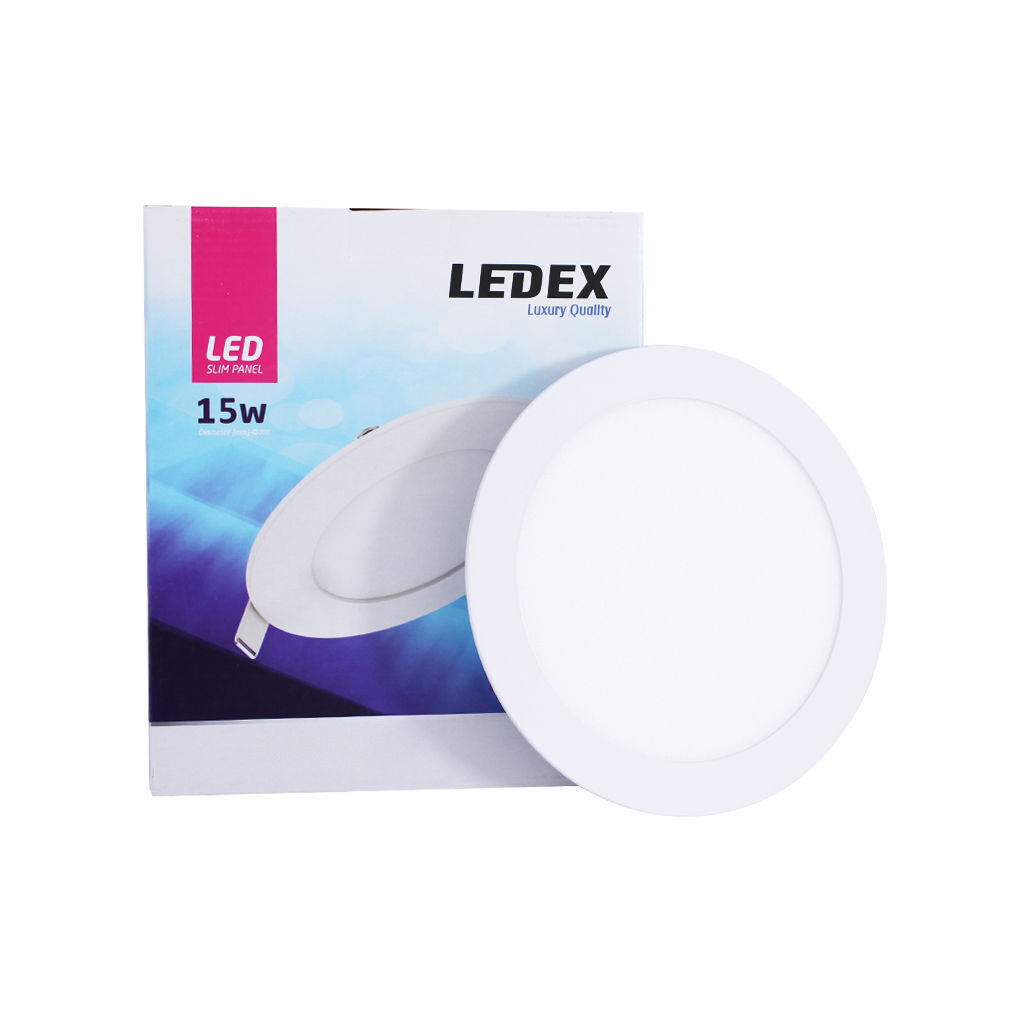 LED პანელური სანათი მრგვალი 15w 6500K LINUS — LED განათება