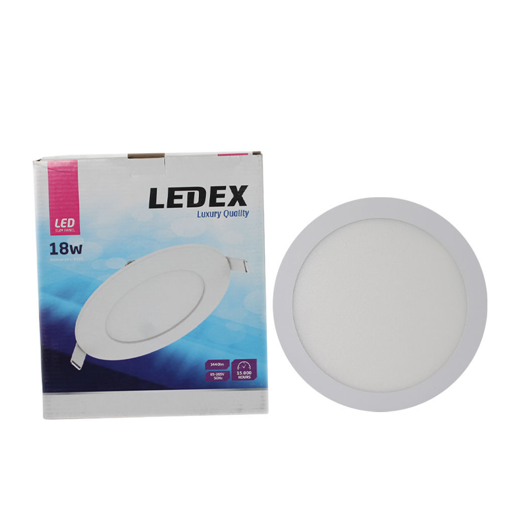 LED პანელური სანათი მრგვალი 18w 3000K LINUS — LED განათება