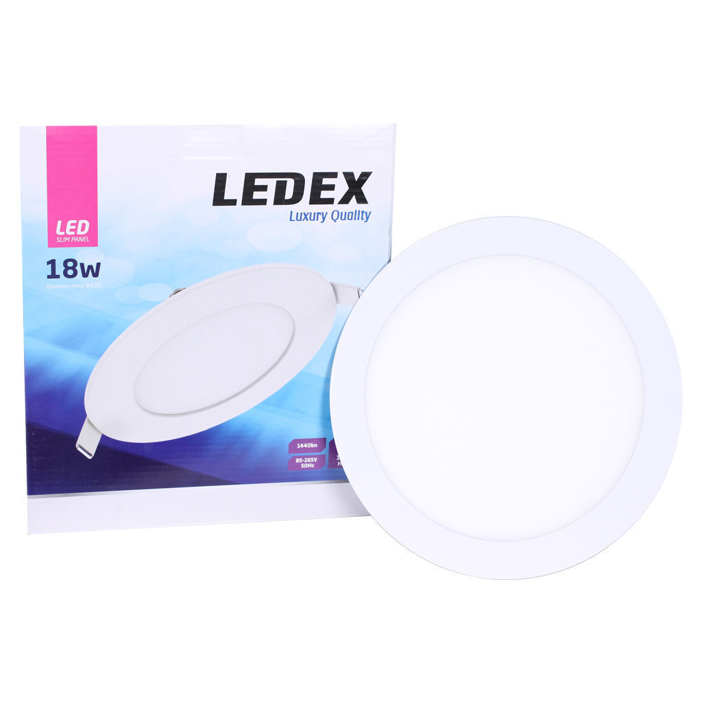 LED პანელური სანათი მრგვალი 18w 4000K LINUS — LED განათება