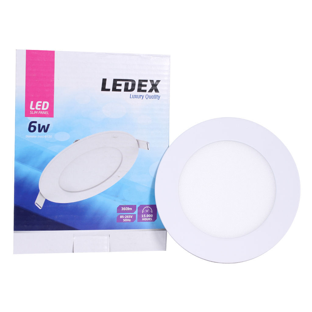 LED პანელური სანათი მრგვალი 6w 3000K LINUS — LED განათება