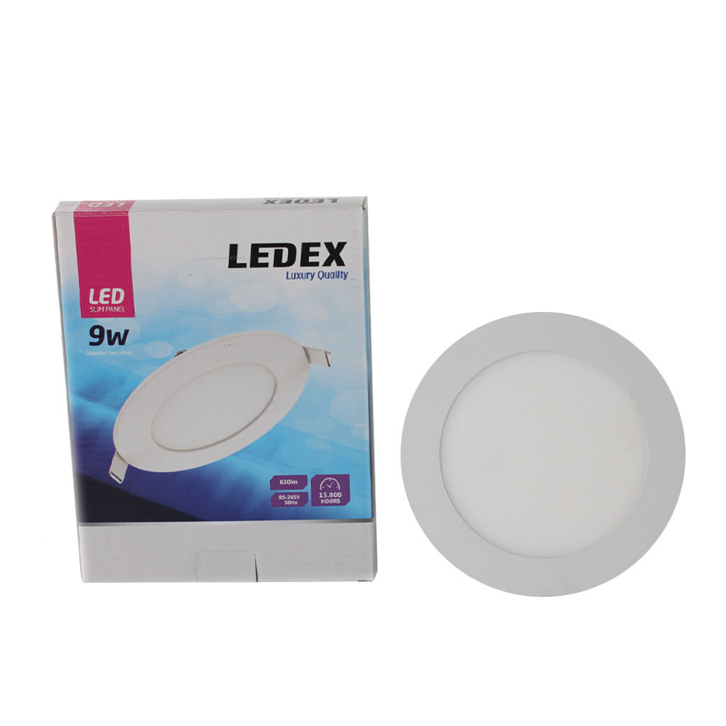LED პანელიური სანათი მრგვალი 9w 4000K LINUS — LED განათება