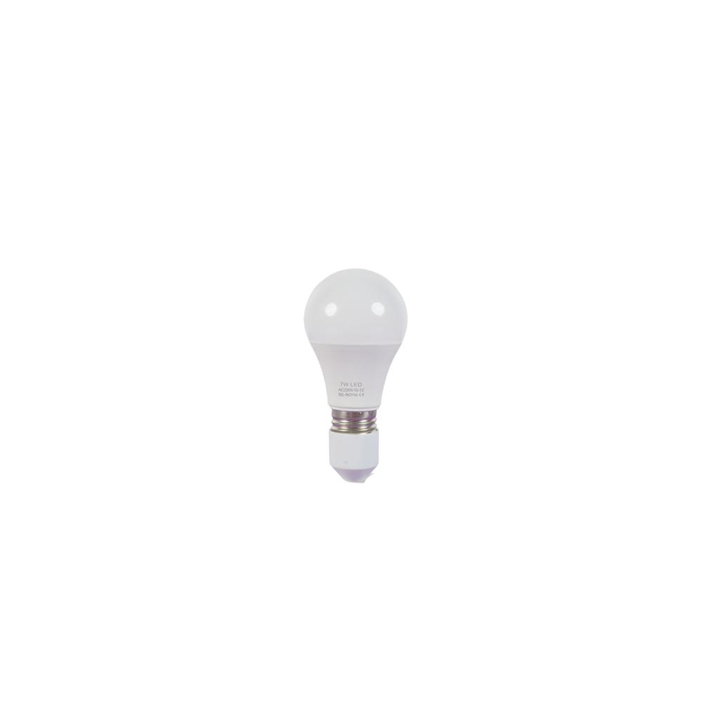 LED ნათურა 6500K (1018-2-7W-A60) — ნათურა და ვაზნა