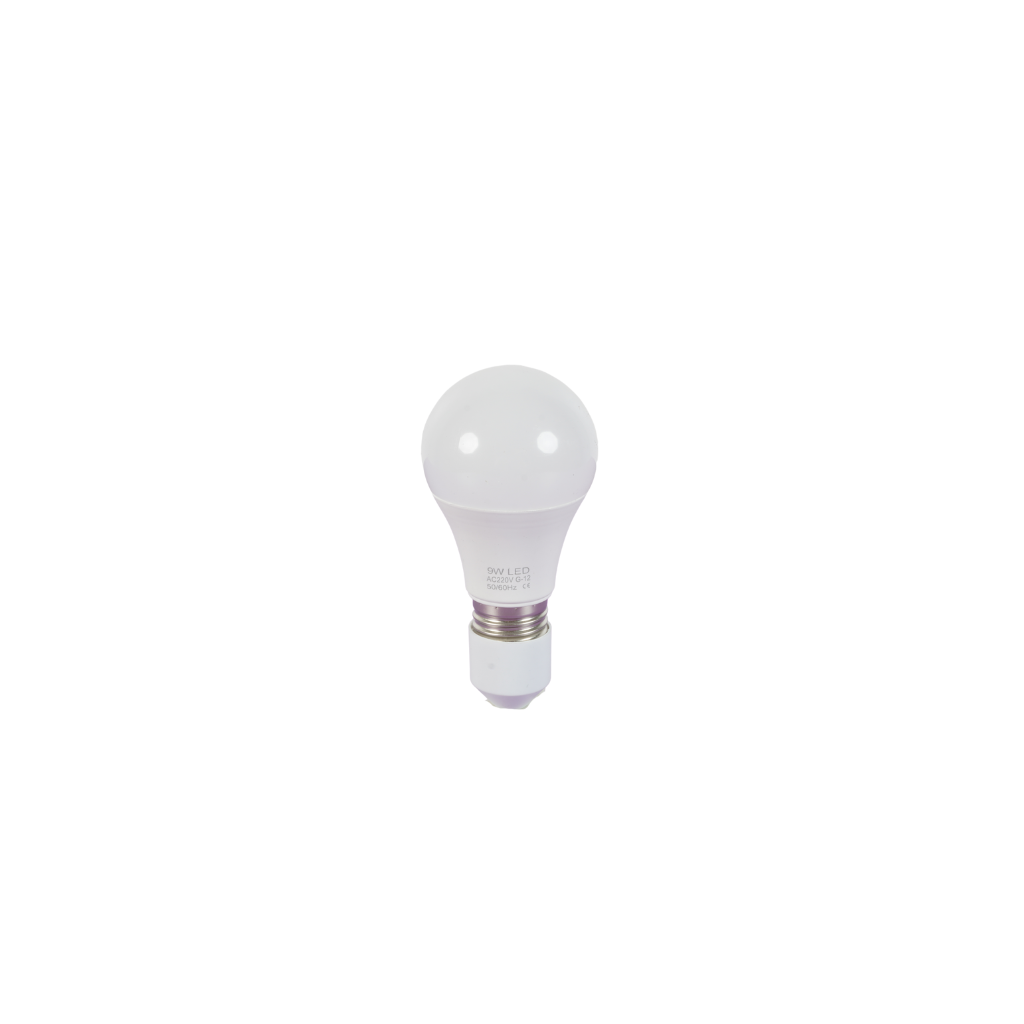 LED ნათურა 6500K (1018-3-9W-A60) — ნათურა და ვაზნა